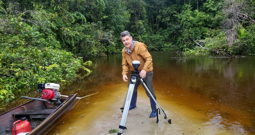 Mapeamento técnico das espécies e da estrutura da floresta preservada.
