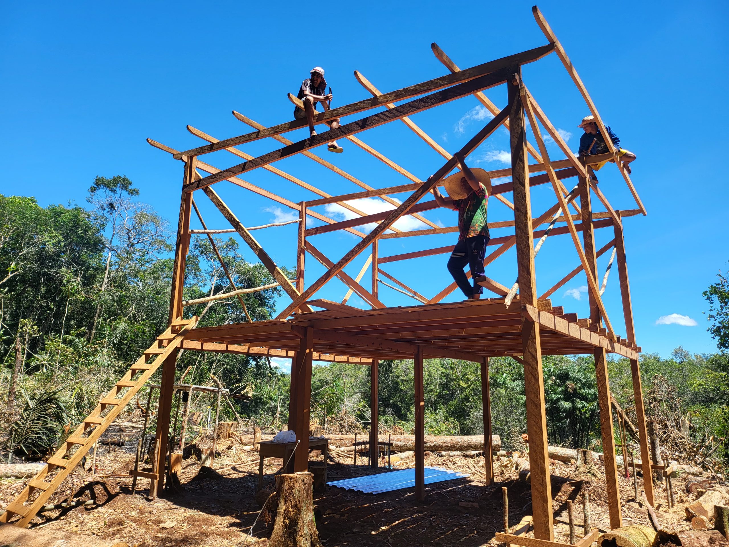 Vista da região do Projeto Tapera REDD+ — Estado do Amazonas, Brasil