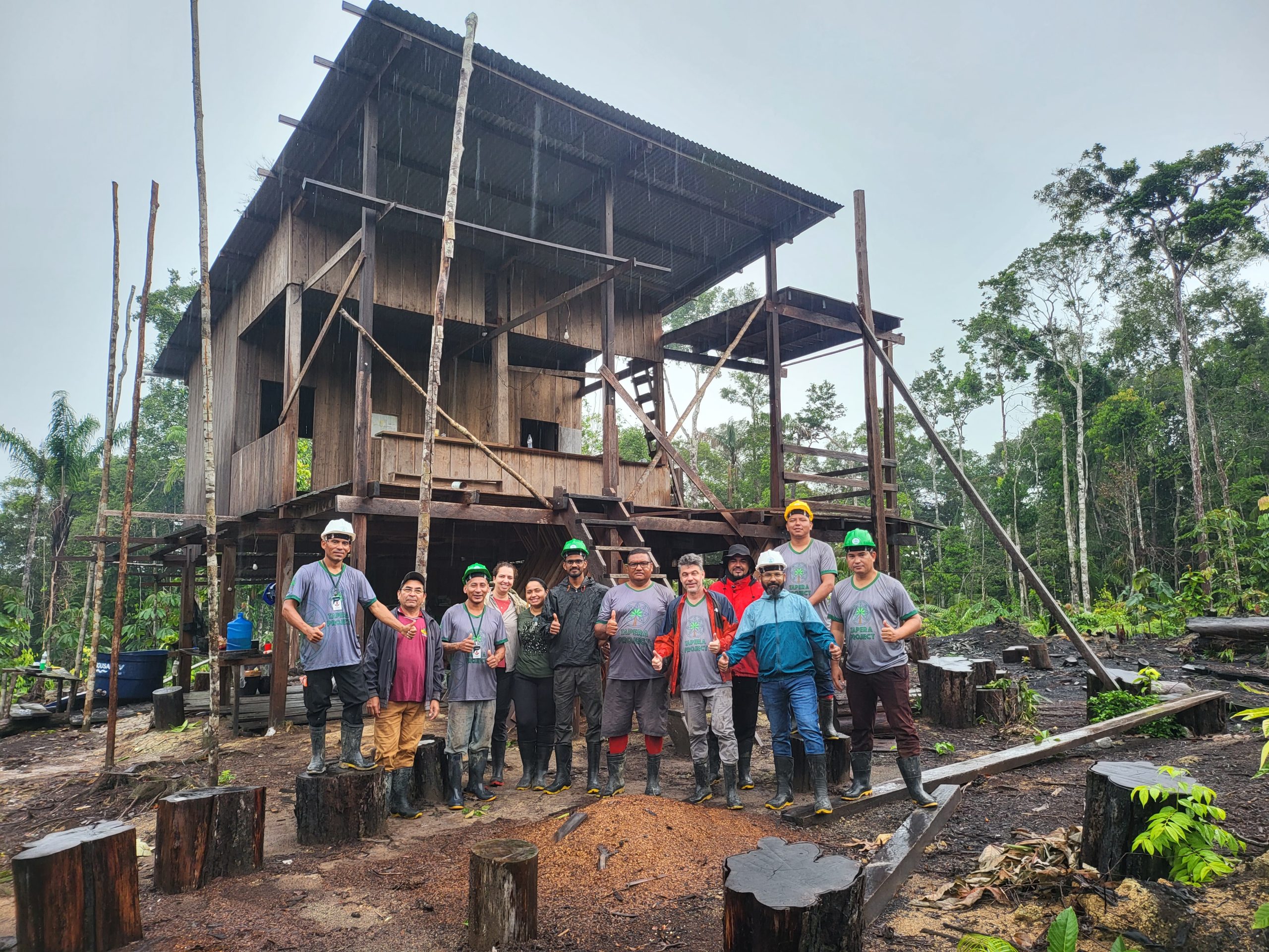 Trabalho de campo do Projeto Tapera REDD+ — metodologia VM0007 em prática